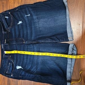 Time and Tru Women's Dark Blue Denim Shorts